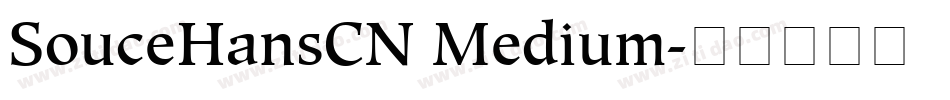 SouceHansCN Medium字体转换